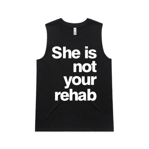 She is not your rehab - AS Colour Womens Upside Tank Thumbnail