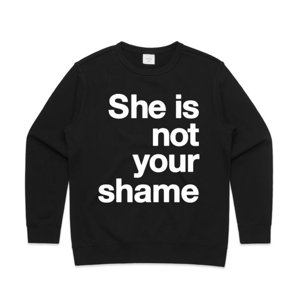 She is not your shame - Womens Premium Crew Thumbnail