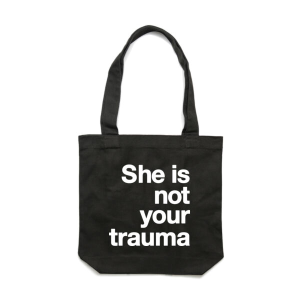She is not your trauma - Carrie Tote Bag  Thumbnail
