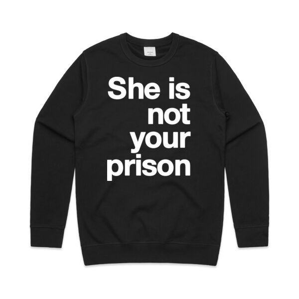 She is not your prison - Mens Premium Crew Thumbnail