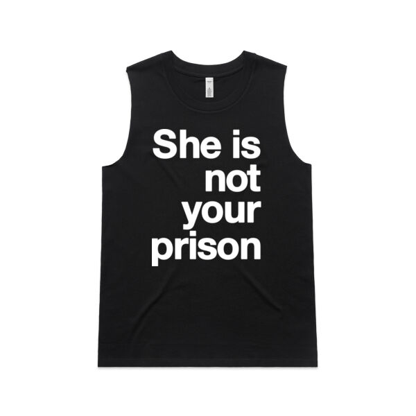 She is not your prison - Womens Upside Tank Thumbnail