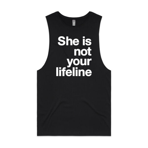 She is not your lifeline - Mens Barnard Tank Thumbnail