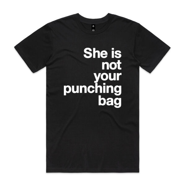 She is not your punching bag - Mens Staple T shirt Thumbnail