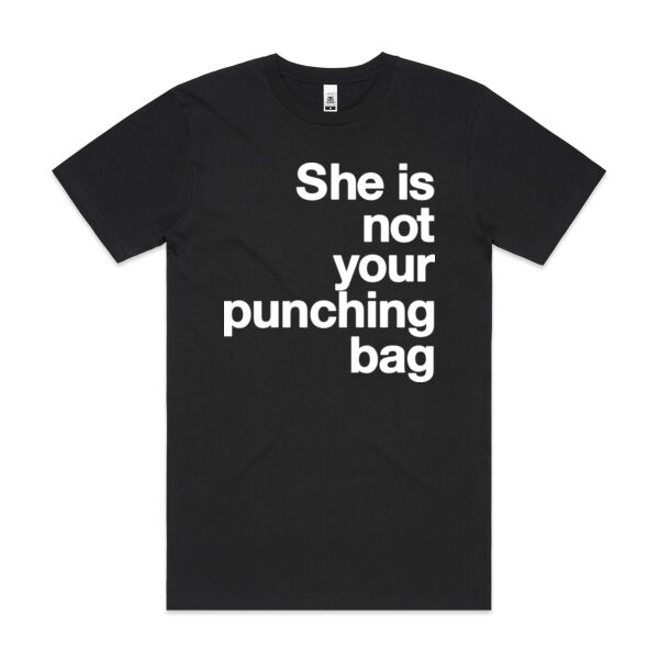 She is not your punching bag - Mens Block T shirt Thumbnail