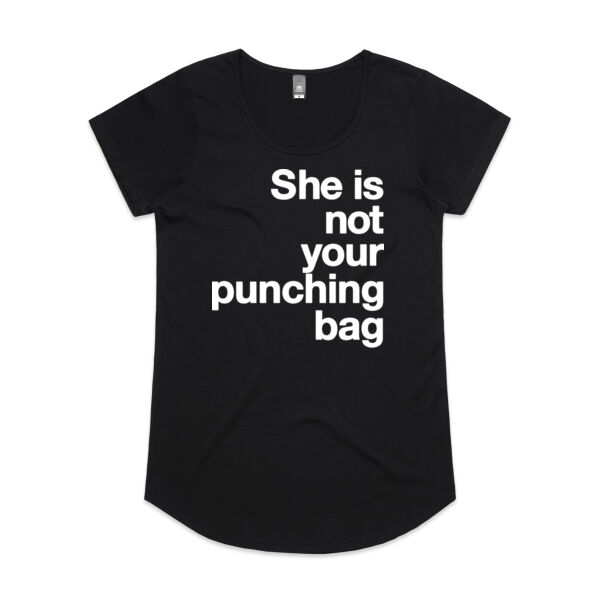 She is not your punching bag - Womens Mali Tee Thumbnail