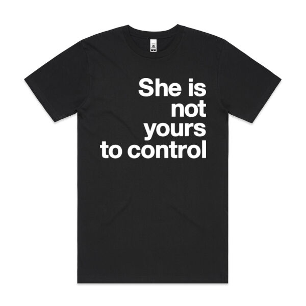 She is not yours to control - Mens Block T shirt Thumbnail