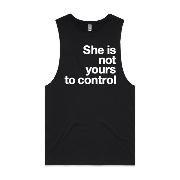 She is not yours to control - Mens Barnard Tank Thumbnail