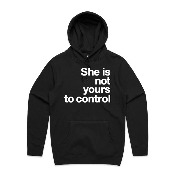 She is not yours to control - Mens Stencil Hoodie Thumbnail
