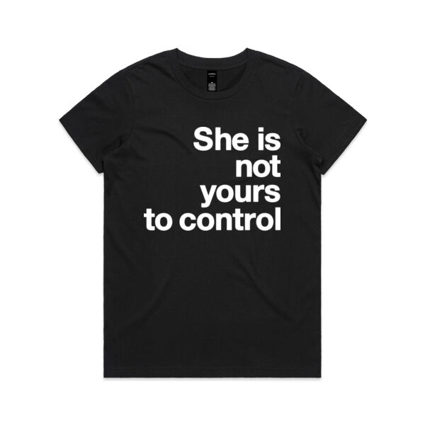 She is not yours to control - Womens Maple Tee Thumbnail