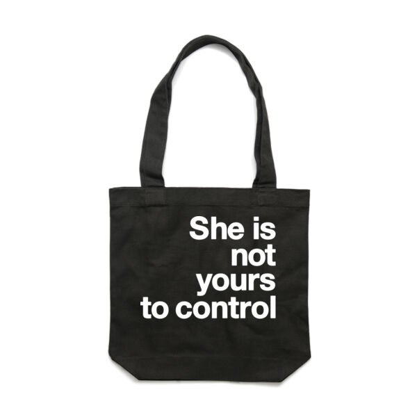 She is not yours to control - Carrie Tote Bag  Thumbnail