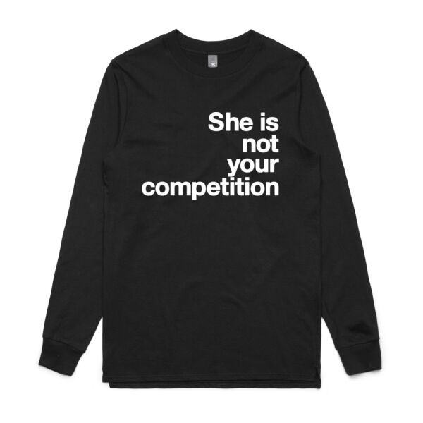 She is not your competition - Mens Base Longsleeve Tee Thumbnail