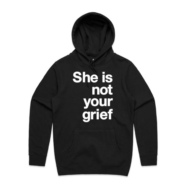She is not your grief - Mens Stencil Hoodie Thumbnail