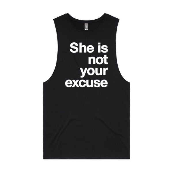 She is not your excuse - Mens Barnard Tank Thumbnail