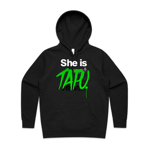 She is Tapu - AS Colour Womens Stencil Hood Thumbnail