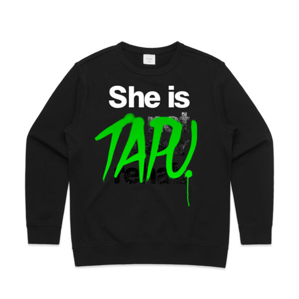 She is Tapu - AS Colour Womens Premium Crew Thumbnail