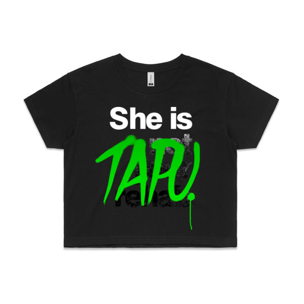 She is Tapu - AS Colour Womens Crop Tee Thumbnail
