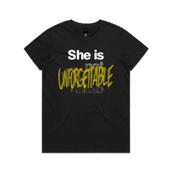 Unforgettable - AS Colour Womens Maple Tee Thumbnail