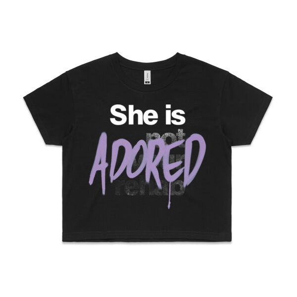 Adored - AS Colour Womens Crop Tee Thumbnail
