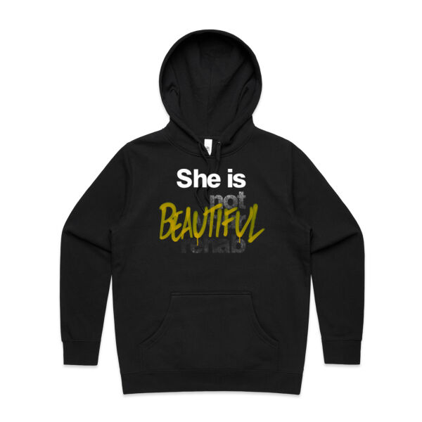 Beautiful - AS Colour Womens Stencil Hood Thumbnail