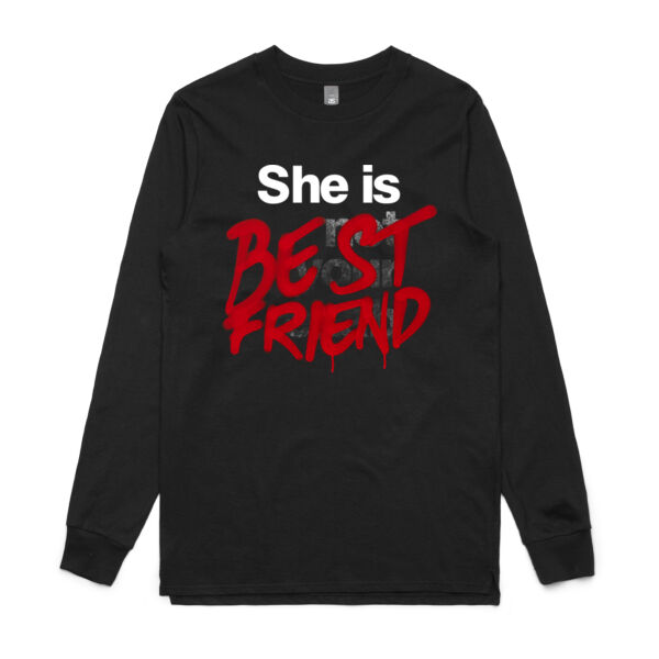 Best Friend - AS Colour Mens Base Longsleeve Tee Thumbnail