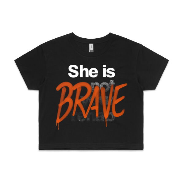 Brave - AS Colour Womens Crop Tee Thumbnail