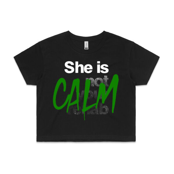 Calm - AS Colour Womens Crop Tee Thumbnail