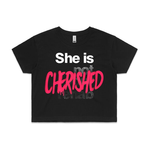 Cherished - AS Colour Womens Crop Tee Thumbnail