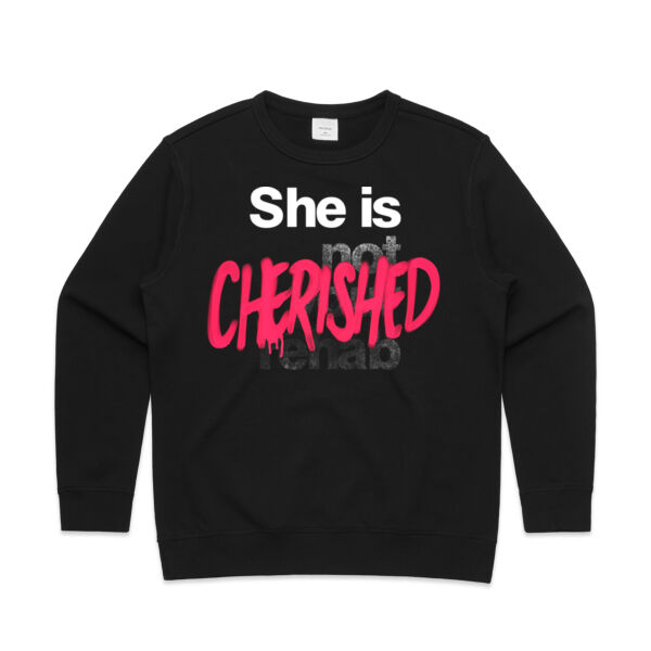 Cherished - AS Colour Womens Premium Crew Thumbnail