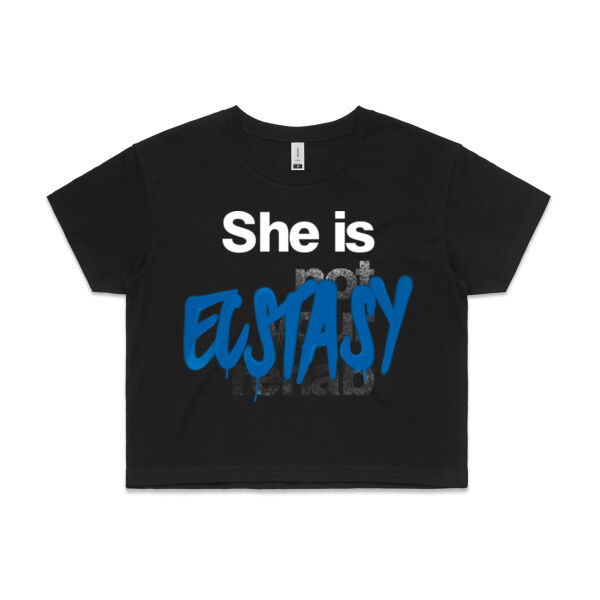 Ecstasy  - AS Colour Womens Crop Tee Thumbnail
