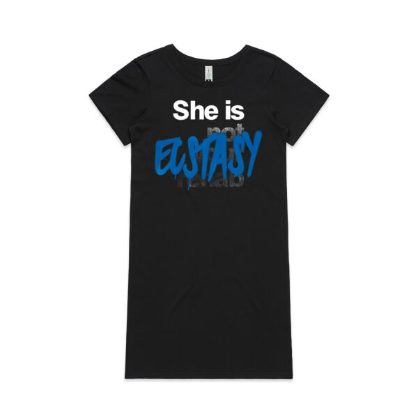 Ecstasy  - AS Colour Womens Mika Organic Short Sleeved Dress Thumbnail