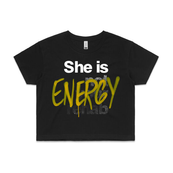 Energy - AS Colour Womens Crop Tee Thumbnail