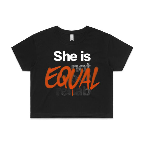 Equal - AS Colour Womens Crop Tee Thumbnail