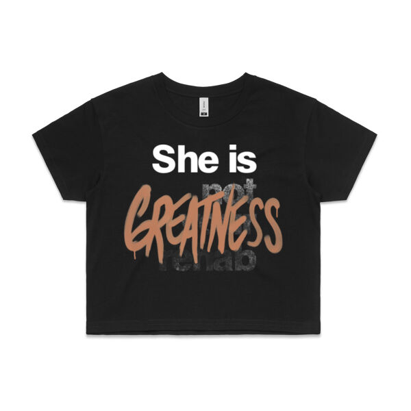 Greatness - AS Colour Womens Crop Tee Thumbnail