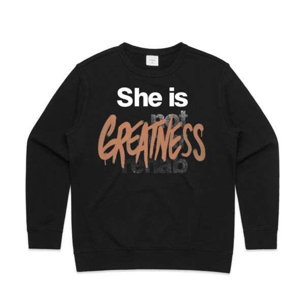 Greatness - AS Colour Womens Premium Crew Thumbnail