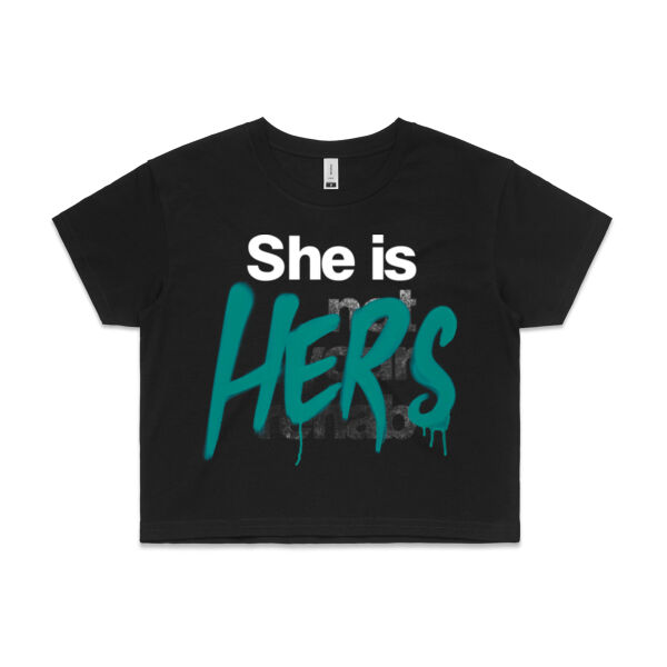 Hers - AS Colour Womens Crop Tee Thumbnail
