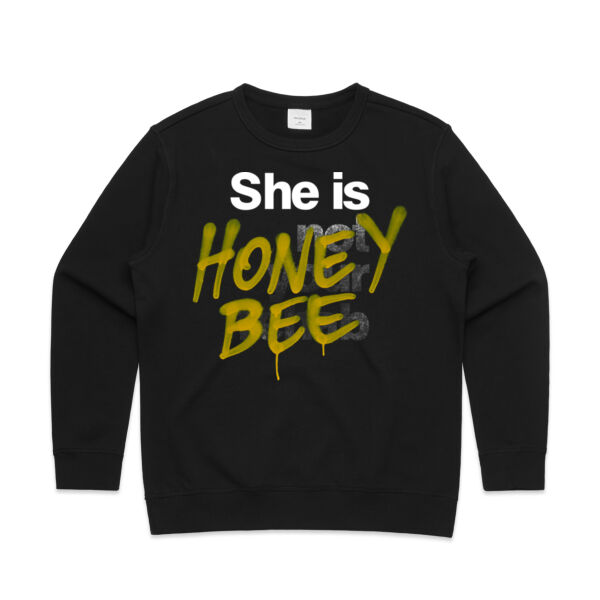 Honey Bee - AS Colour Womens Premium Crew Thumbnail