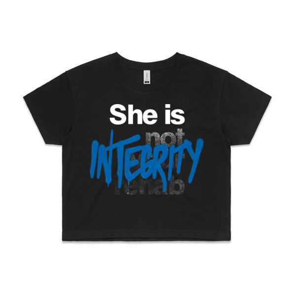 Integrity - AS Colour Womens Crop Tee Thumbnail
