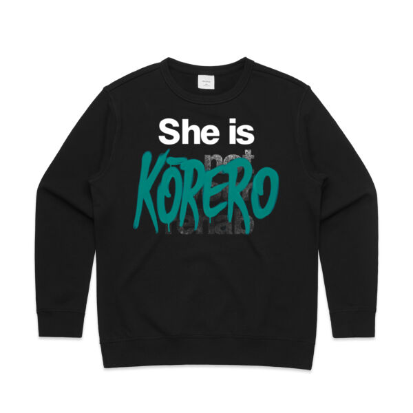 Korero - AS Colour Womens Premium Crew Thumbnail