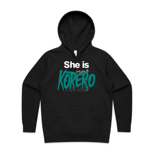 Korero - AS Colour Womens Stencil Hood Thumbnail