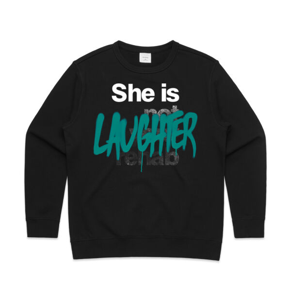 Laughter - AS Colour Womens Premium Crew Thumbnail
