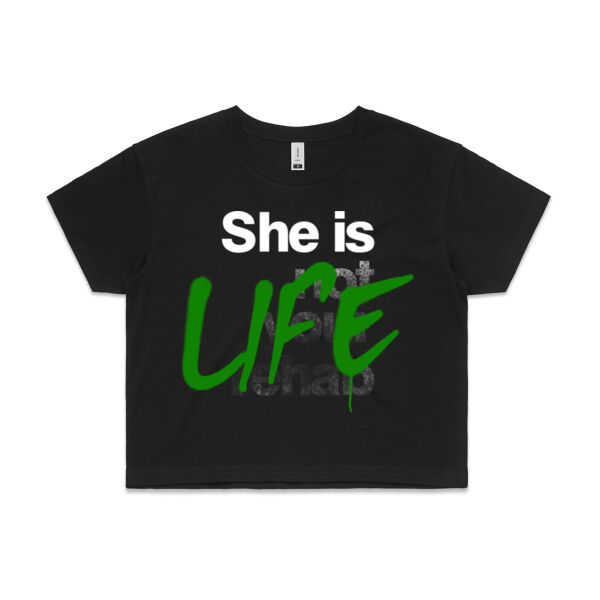 Life - AS Colour Womens Crop Tee Thumbnail