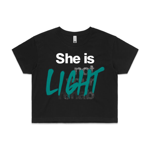 Light - AS Colour Womens Crop Tee Thumbnail