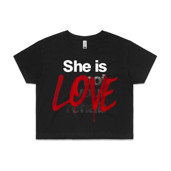 Love - AS Colour Womens Crop Tee Thumbnail