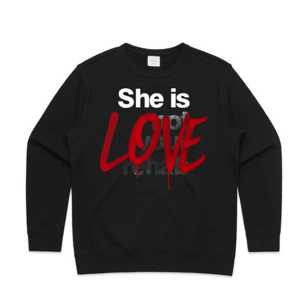 Love - AS Colour Womens Premium Crew Thumbnail
