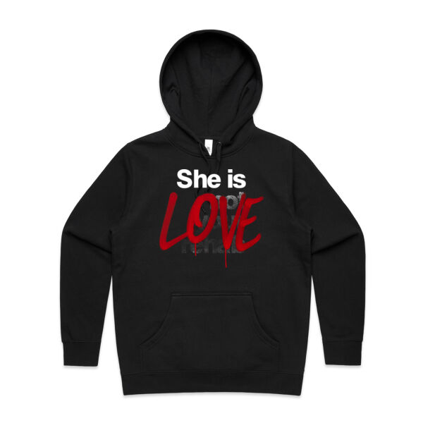 Love - AS Colour Womens Stencil Hood Thumbnail