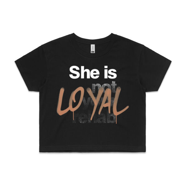 Loyal - AS Colour Womens Crop Tee Thumbnail
