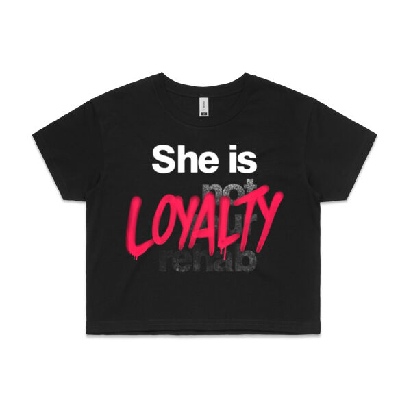 Loyalty - AS Colour Womens Crop Tee Thumbnail