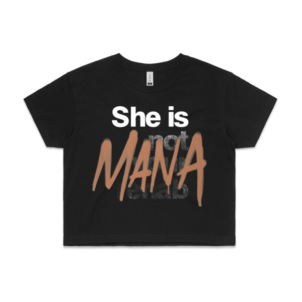 Mana - AS Colour Womens Crop Tee Thumbnail