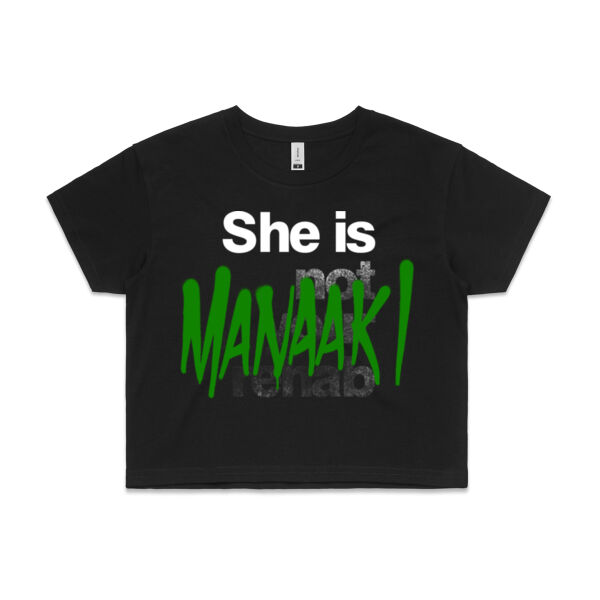 Manaaki - AS Colour Womens Crop Tee Thumbnail