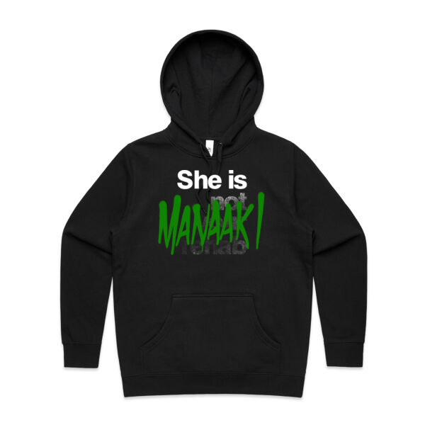 Manaaki - AS Colour Womens Stencil Hood Thumbnail